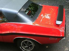 Mint 1970 Challenger Convertible R/T Clone, New Restoration, Red/Red/Black Top image 6