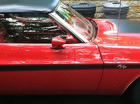 Mint 1970 Challenger Convertible R/T Clone, New Restoration, Red/Red/Black Top image 8