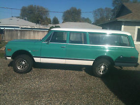 1972 Chevy Custom 100 3 Door 4x4 Suburban 9 Passenger With A Hatch Tailgate