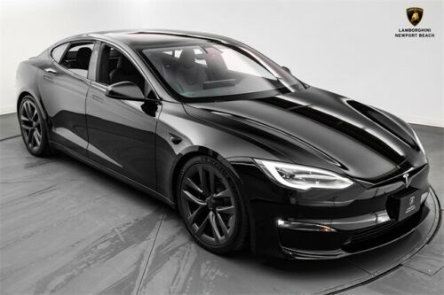 2021  Model S Plaid 741 Miles Solid Black 4D Hatchback Electric ZEV 1020hp