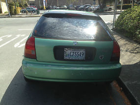 1996 Honda Civic CX Hatchback- Rare Medoul Green- Automatic- Well Maintained! image 1