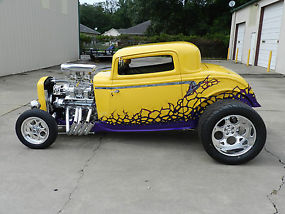wicked yellow 1932 blown coupe (over 120k in receipts)