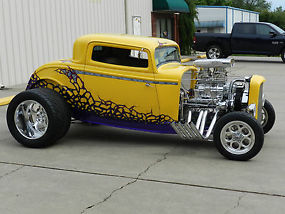 wicked yellow 1932 blown coupe (over 120k in receipts) image 2