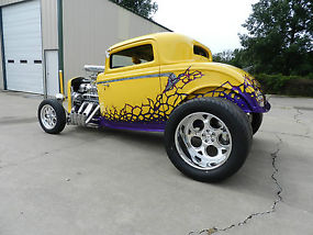 wicked yellow 1932 blown coupe (over 120k in receipts) image 4
