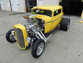 wicked yellow 1932 blown coupe (over 120k in receipts) image 7