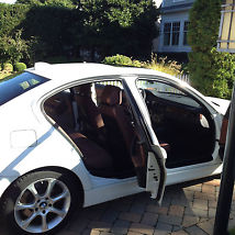 2008 BMW 335XI Twin Turbo 4-Door 6 Speed Manual Transmission: White exterior image 3