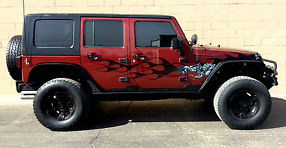 2007 Jeep Wrangler 4 Door 4 X 4 Lifted Custom Paint Loaded No