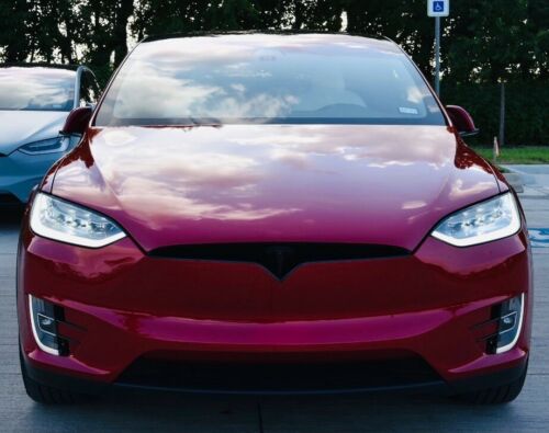 2021 Tesla Model X SUV Red AWD Automatic