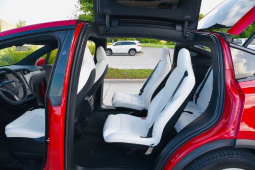2021 Tesla Model X SUV Red AWD Automatic image 5