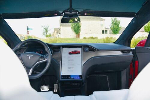 2021 Tesla Model X SUV Red AWD Automatic image 6