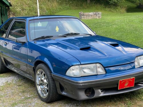 1992 Ford Mustang Hatchback Blue RWD Manual GT