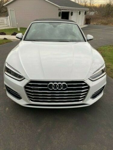 2018 Audi A5 Convertible, low miles, in beautiful shape, white with black roof image 7
