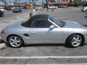Porsche Boxster S type Meridian Silver w/ red leather interior image 1