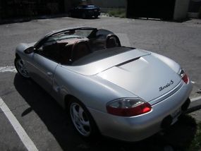 Porsche Boxster S type Meridian Silver w/ red leather interior image 8