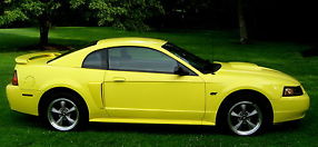 2002 GT,Rare Zinc Yellow,4.6L V-8,Auto,Leather,Premium Mach1 Stereo,1 Owner,Mint image 5