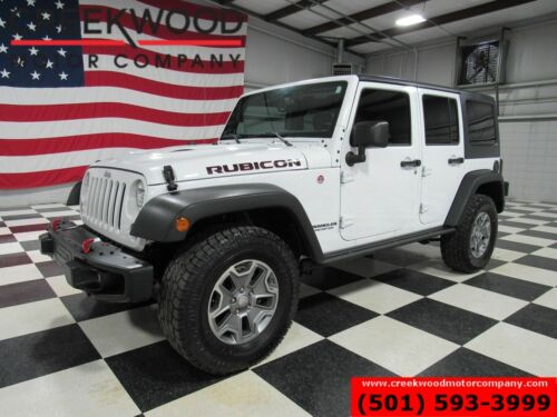 2016 Jeep Wrangler Unlimited Rubicon Hard Rock 4x4 White Nav Leather New Tires