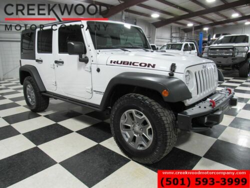 2016 Jeep Wrangler Unlimited Rubicon Hard Rock 4x4 White Nav Leather New Tires image 1
