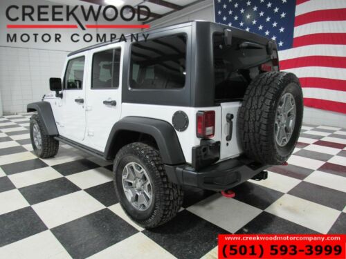 2016 Jeep Wrangler Unlimited Rubicon Hard Rock 4x4 White Nav Leather New Tires image 2