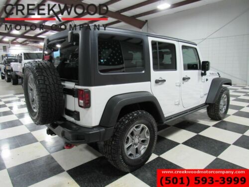 2016 Jeep Wrangler Unlimited Rubicon Hard Rock 4x4 White Nav Leather New Tires image 3
