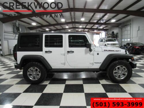 2016 Jeep Wrangler Unlimited Rubicon Hard Rock 4x4 White Nav Leather New Tires image 5