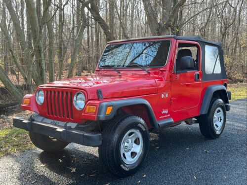 2003 Jeep Wrangler 142,971 Miles, 142,971 Miles Flame Red Clearcoat SUV 4.0L NA