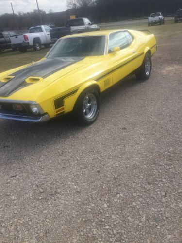 1971  Mustang Mach 1 Yellow RWD Automatic fastback