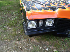 1972 CADDY 2 DOOR DEVILLE-Full Custom-Hot Rod Black with flames. image 3