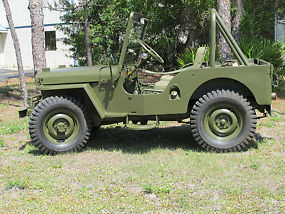 CJ3A Willys/Jeep, 1951,PTO Winch, New OD paint and NDT Tires. No Reserve
