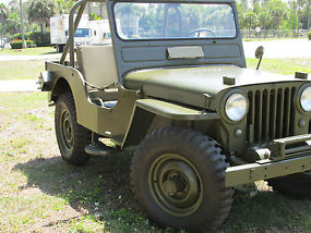 CJ3A Willys/Jeep, 1951,PTO Winch, New OD paint and NDT Tires. No Reserve image 4