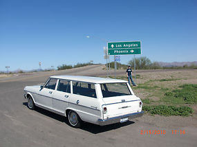 rare, 3 seat, three seat, station wagon, first year, Chevy II, Nova, survivor image 1