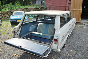 rare, 3 seat, three seat, station wagon, first year, Chevy II, Nova, survivor image 6