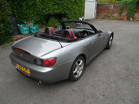 1999 Honda S2000, Silverstone Grey / Red Leather, Great Condition, 53000 miles image 2