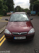 2004 VAUXHALL CORSA LIFE TWINPORT RED