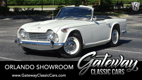 White 1966 Triumph TR4 Roadster 2300CC 4 cylinder 4 speed manual Available Now!