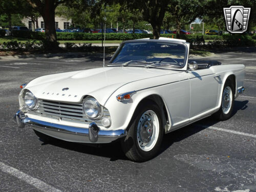 White 1966 Triumph TR4 Roadster 2300CC 4 cylinder 4 speed manual Available Now! image 3