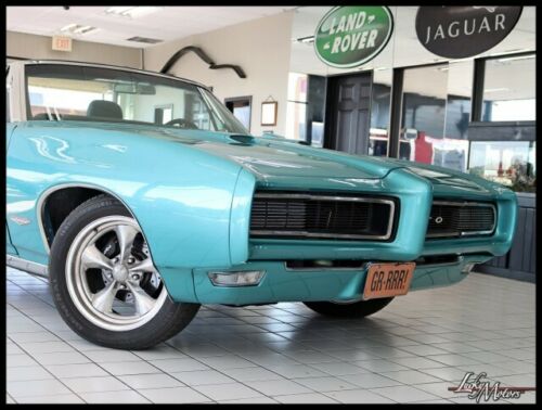 1968 Pontiac GTO Convertible 20150 Miles Teal Blue ConvertibleAutomatic image 1