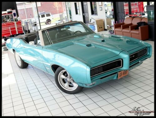 1968 Pontiac GTO Convertible 20150 Miles Teal Blue ConvertibleAutomatic image 4