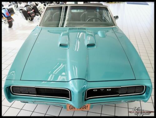 1968 Pontiac GTO Convertible 20150 Miles Teal Blue ConvertibleAutomatic image 7