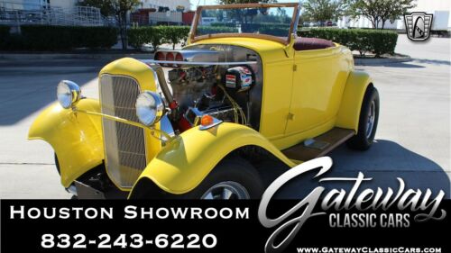 Yellow 1932 Ford Roadster Convertible 427 CID V8 3 Speed Automatic Available Now