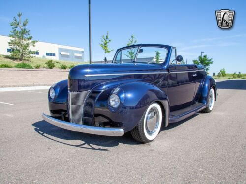 Blue 1940 Ford Deluxe Convertible 350 CID V8 3 Speed Automatic Available Now! image 5