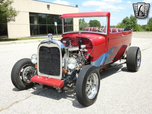 Red 1929 Ford Model A Roadster 302 CID 3 Speed Automatic Available Now! image 3