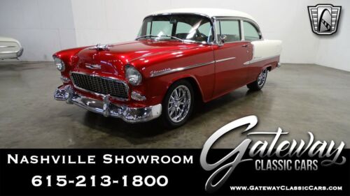 Raspberry Red/Pearl 1955 Chevrolet Bel Air350 CID V8 4 Speed Automatic Availab