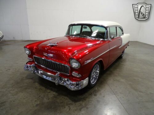 Raspberry Red/Pearl 1955 Chevrolet Bel Air350 CID V8 4 Speed Automatic Availab image 3