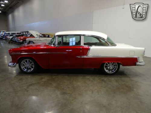 Raspberry Red/Pearl 1955 Chevrolet Bel Air350 CID V8 4 Speed Automatic Availab image 4