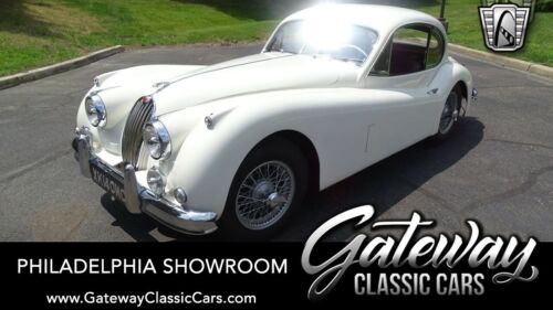 White 1956 Jaguar XK140I64 speed manual Available Now!