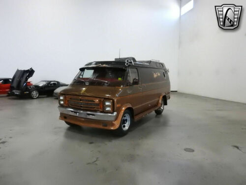 Brown 1977 Dodge B300 Van 360 v8 3 Speed Automatic Available Now! image 2