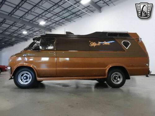 Brown 1977 Dodge B300 Van 360 v8 3 Speed Automatic Available Now! image 4