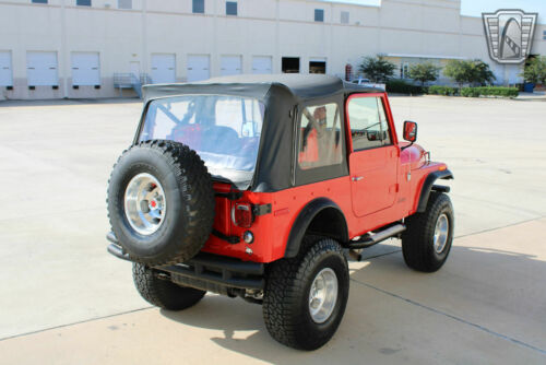Red 1976 Jeep CJ7 Low Miles 304 CID V-8 3 Speed Automatic Available Now! image 6