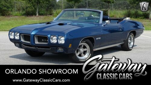 Atoll Blue 1970 Pontiac GTO Convertible 400 V8 700R4 Automatic Available Now!