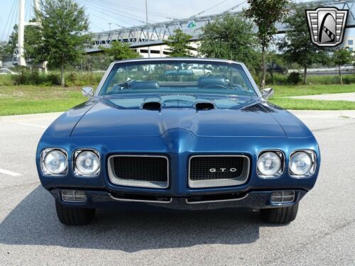 Atoll Blue 1970 Pontiac GTO Convertible 400 V8 700R4 Automatic Available Now! image 2